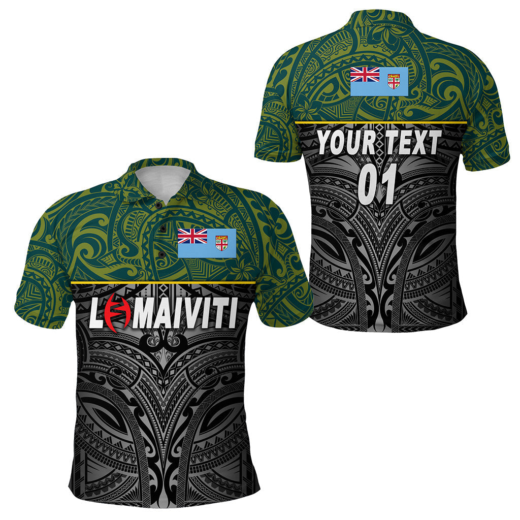 Custom Personalised Fiji Lomaiviti Rugby Polo Shirt Original Style, Custom Text And Number