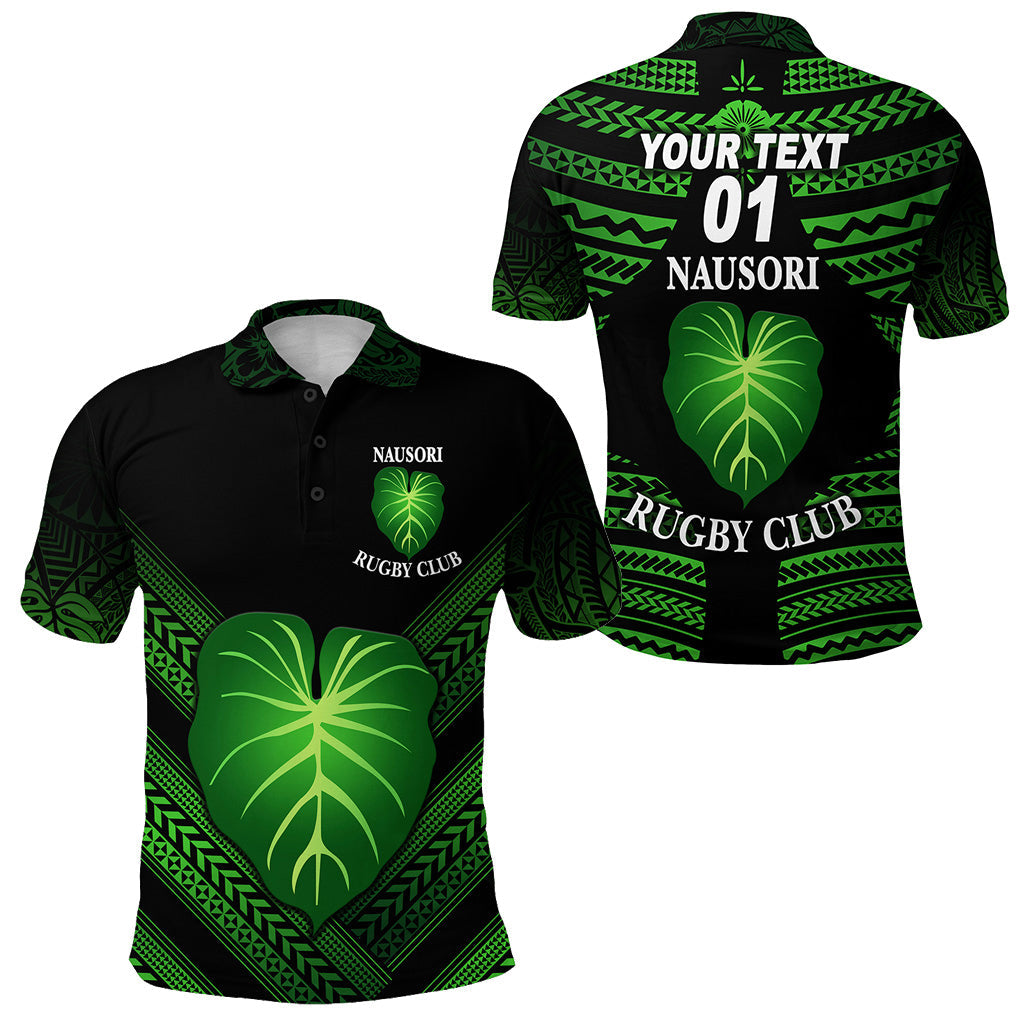 Custom Personalised Fiji Nausori Rugby Polo Shirt Creative Style NO.1, Custom Text And Number