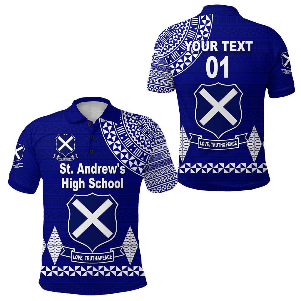 Custom Personalised St. Andrew's High School Polo Shirt Simple Style