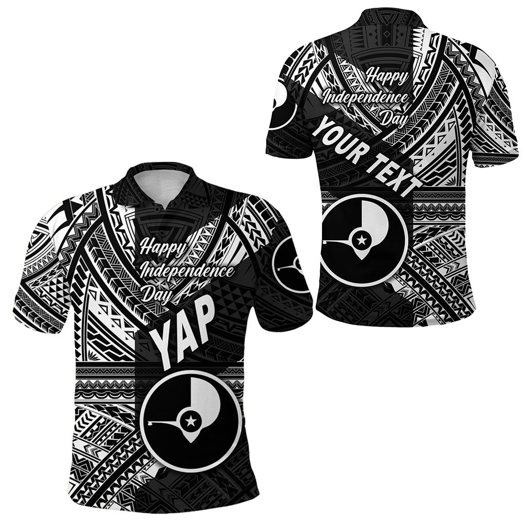 Custom Personalised FSM Yap Polo Shirt Happy Independence Day Original Vibes - Black