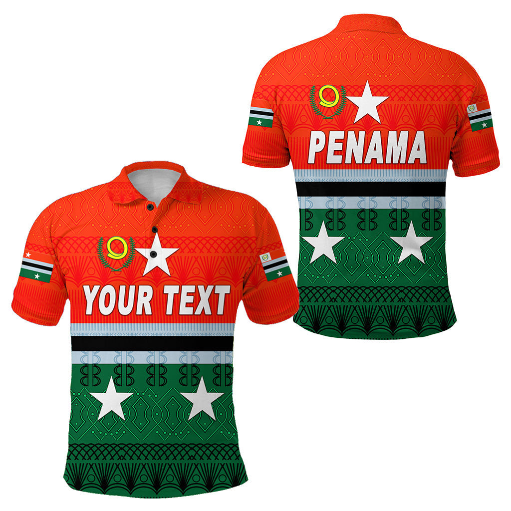 Custom Personalised Penama Province Polo Shirt Vanuatu Pattern Traditional Style