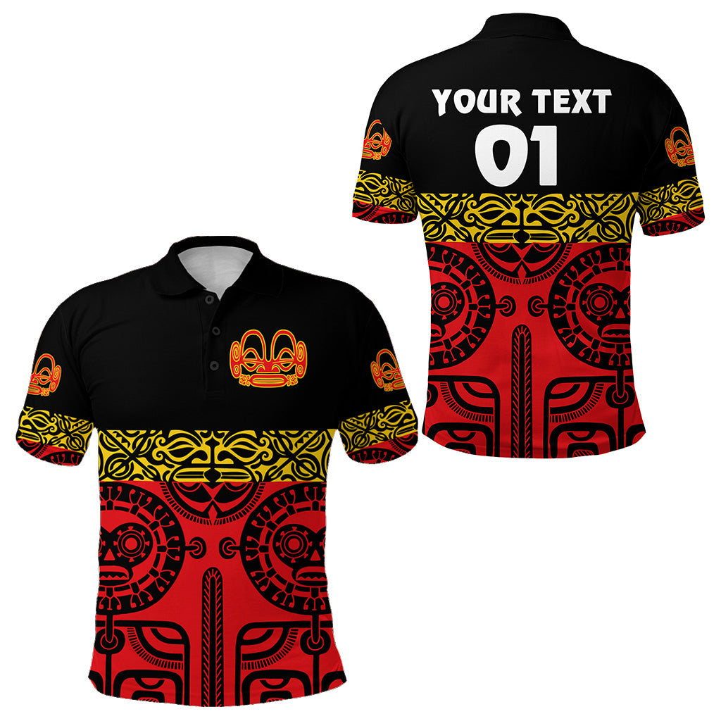 Custom Personalised Marquesas Islands Polo Shirt Marquesan Tattoo Special Style - Red