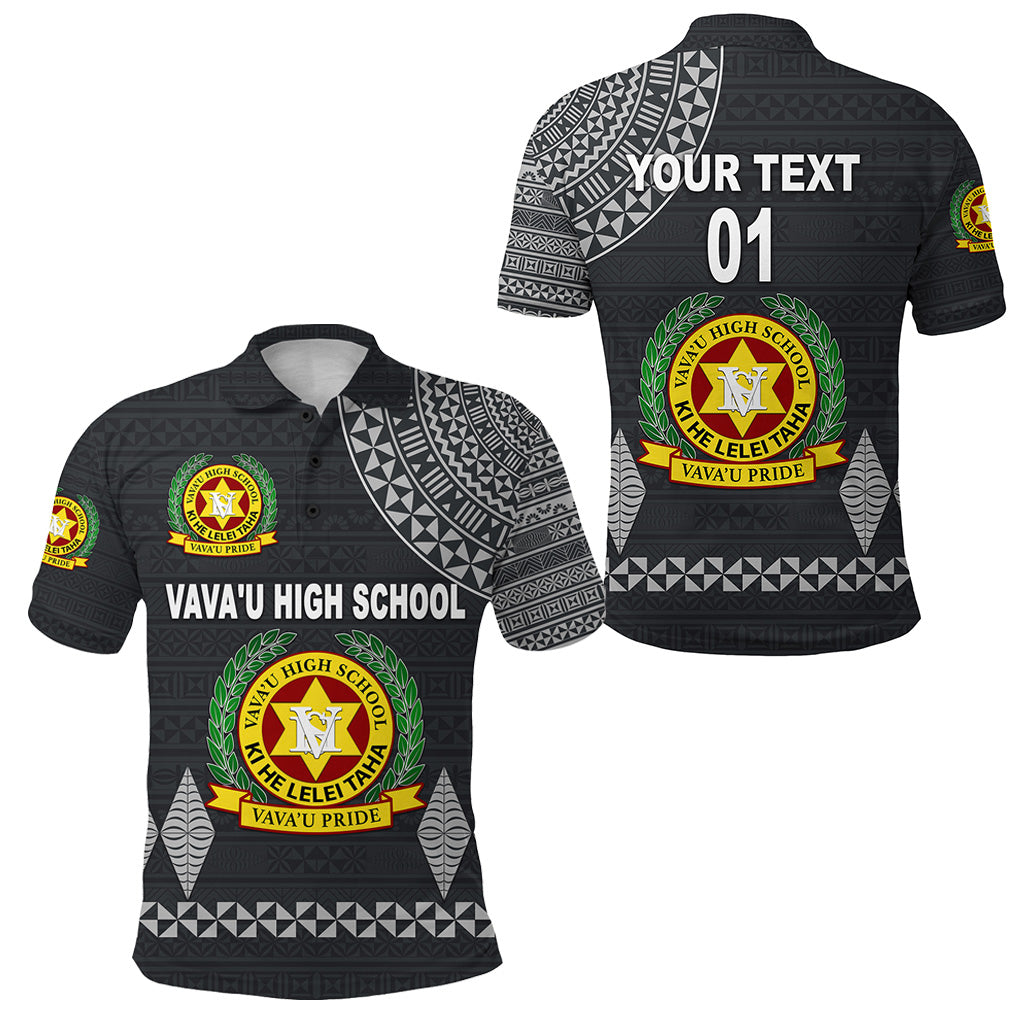 Custom Personalised Tonga Vava'u High School Polo Shirt Simple Style - Dark Grey