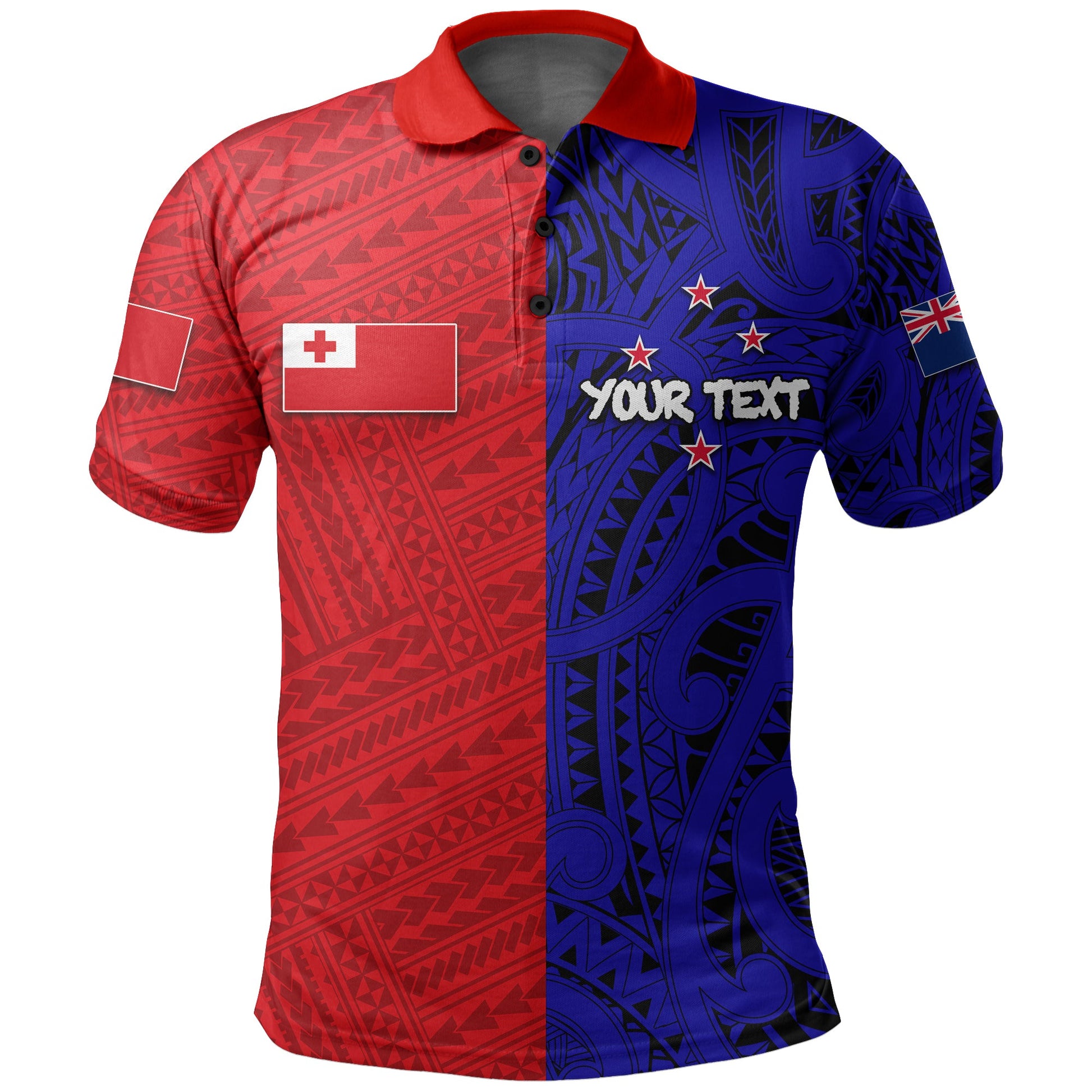 Custom PersonalisedKalapu Kafataha O Aotearoa Polo Shirt Half Style