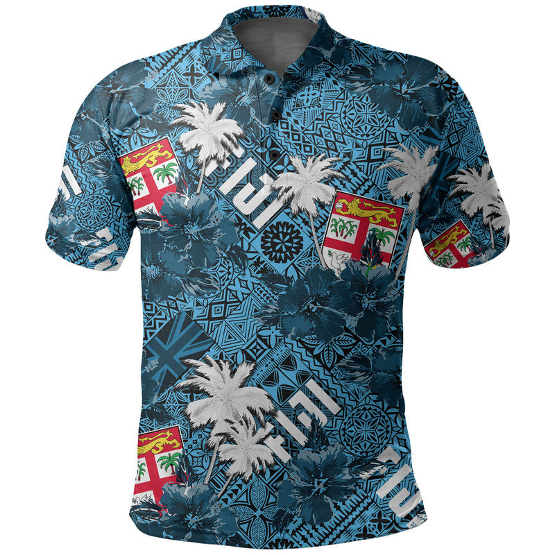 Fiji Hibiscus Polo Shirt Hawaii Style No.1