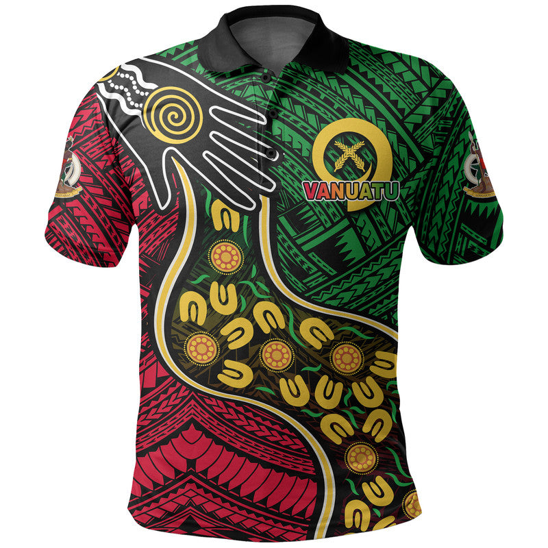 Vanuatu Mix Aboriginal Polo Shirt All Over Print