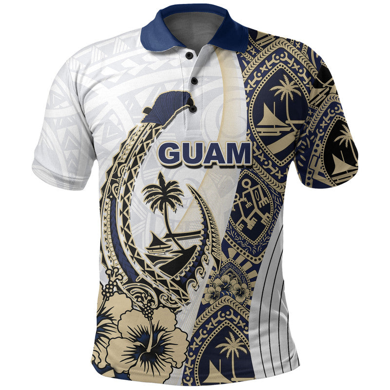 Custom Personalised Guam Chamorro Polo Shirt White Style