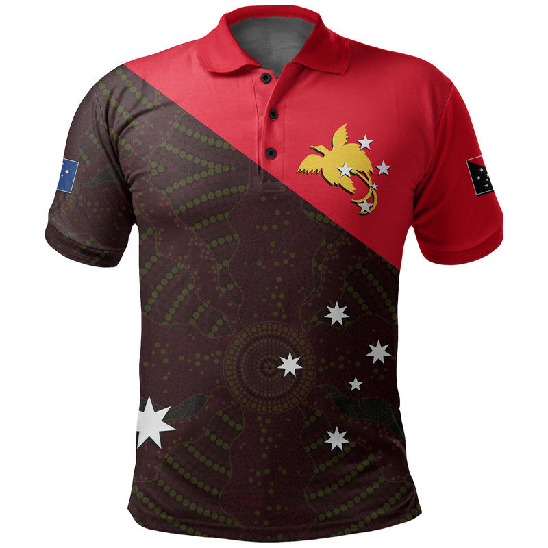 Papua New Guinea And Australia Polo Shirt