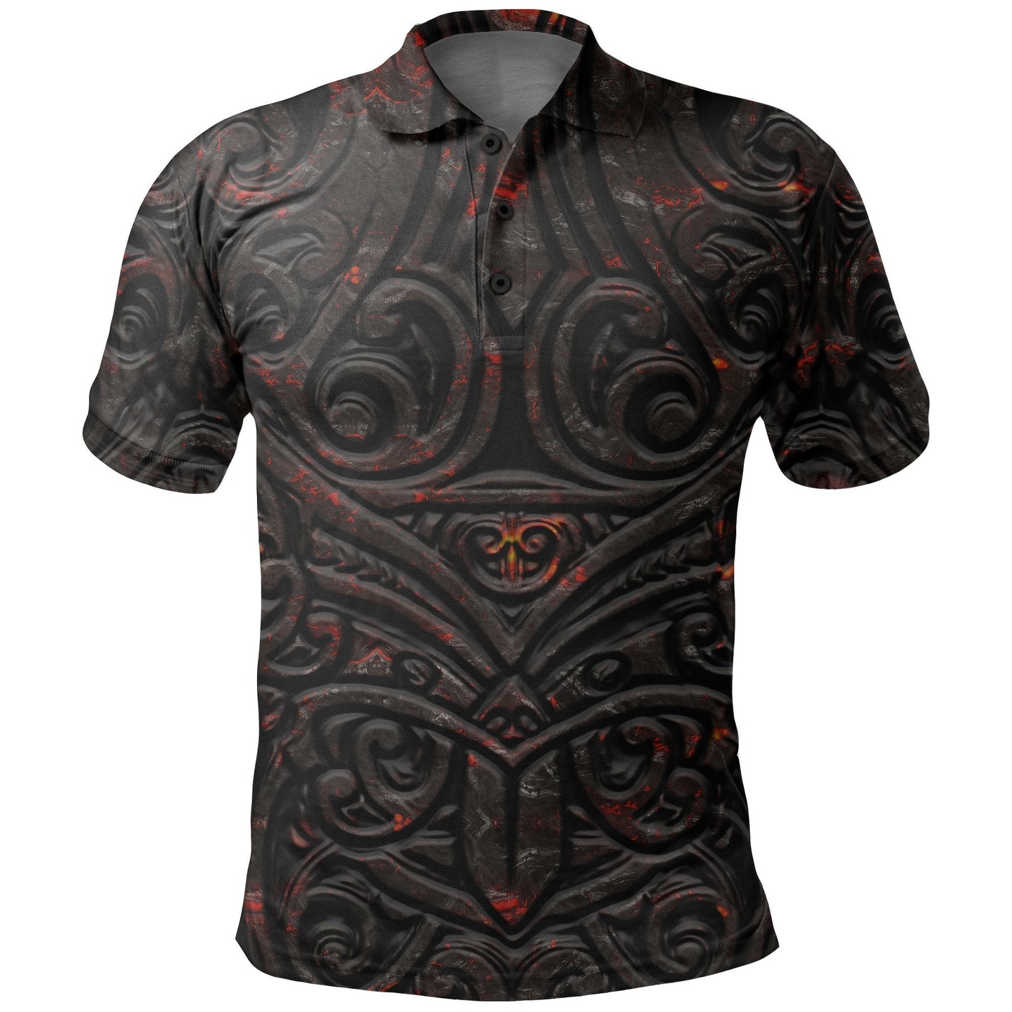 New Zealand WarriorsPolo Shirt Maori Tiki Vocalno Style