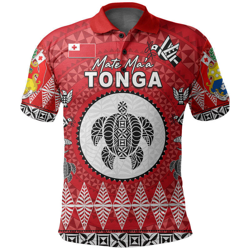 Mate Ma'a Tonga Ngatu Fonu Rugby Polo Shirt