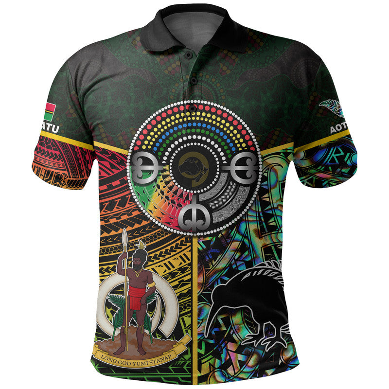 Vanuatu Mix Maori And Aboriginal Polo Shirt