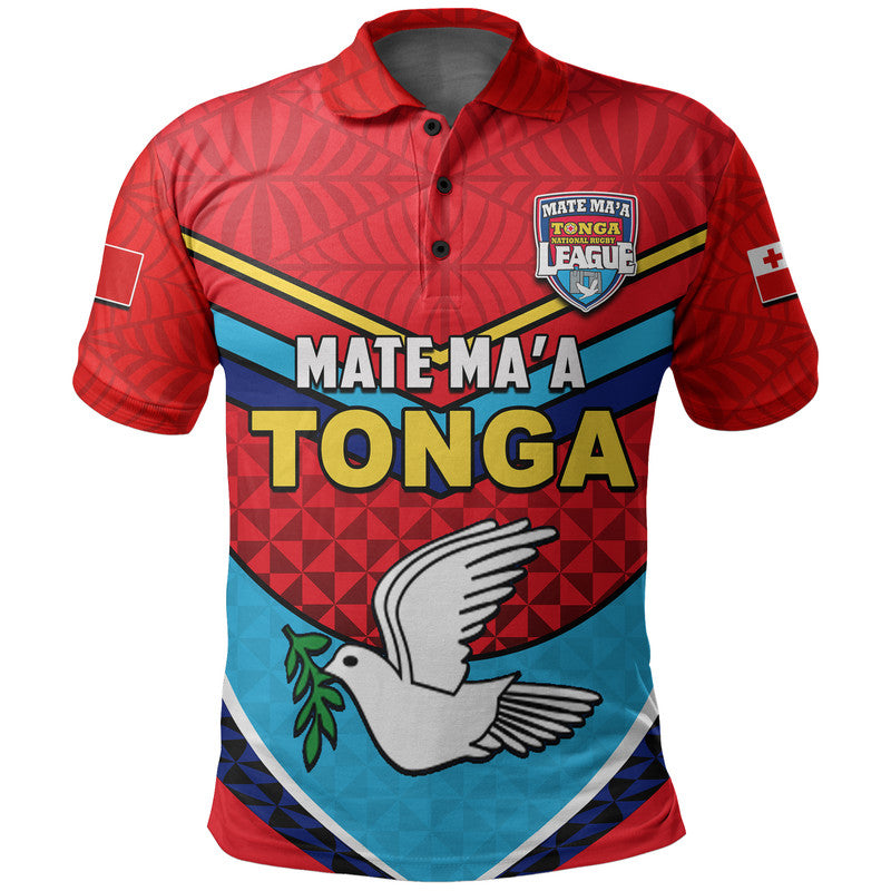 Tonga Mate Ma'a Rugby Polo Shirt Jersey