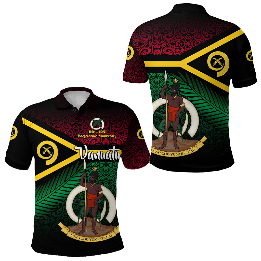 Vanuatu Special Independence Anniversary Polo Shirt Original Flag Style