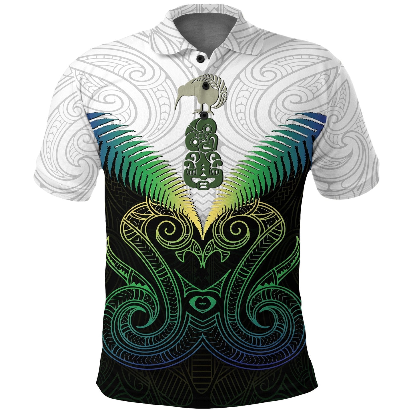 Maori Manaia New Zealand Polo Shirt Rasta