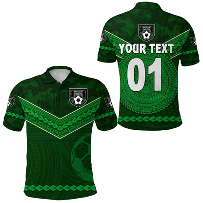 Custom Personalised Mighty Greens Polo Shirt Military Football Team Simple Style NO.1, Custom Text And Number