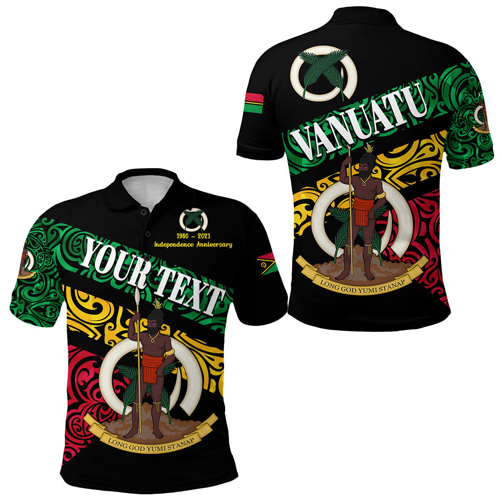 Custom Personalised Vanuatu Special Independence Anniversary Polo Shirt Sporty Style