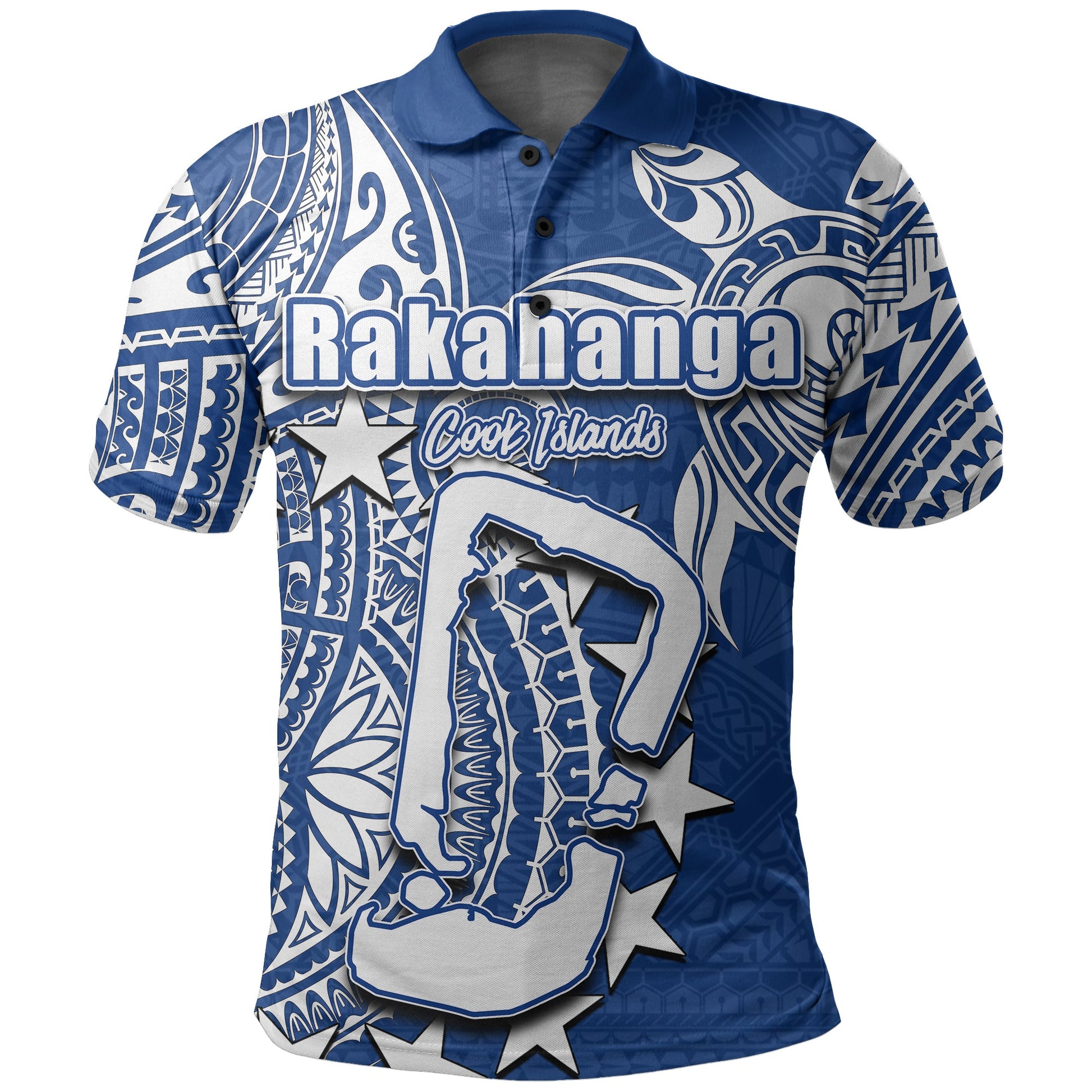 Cook Islands Polo Shirt Rakahanga Shirt All Over Print
