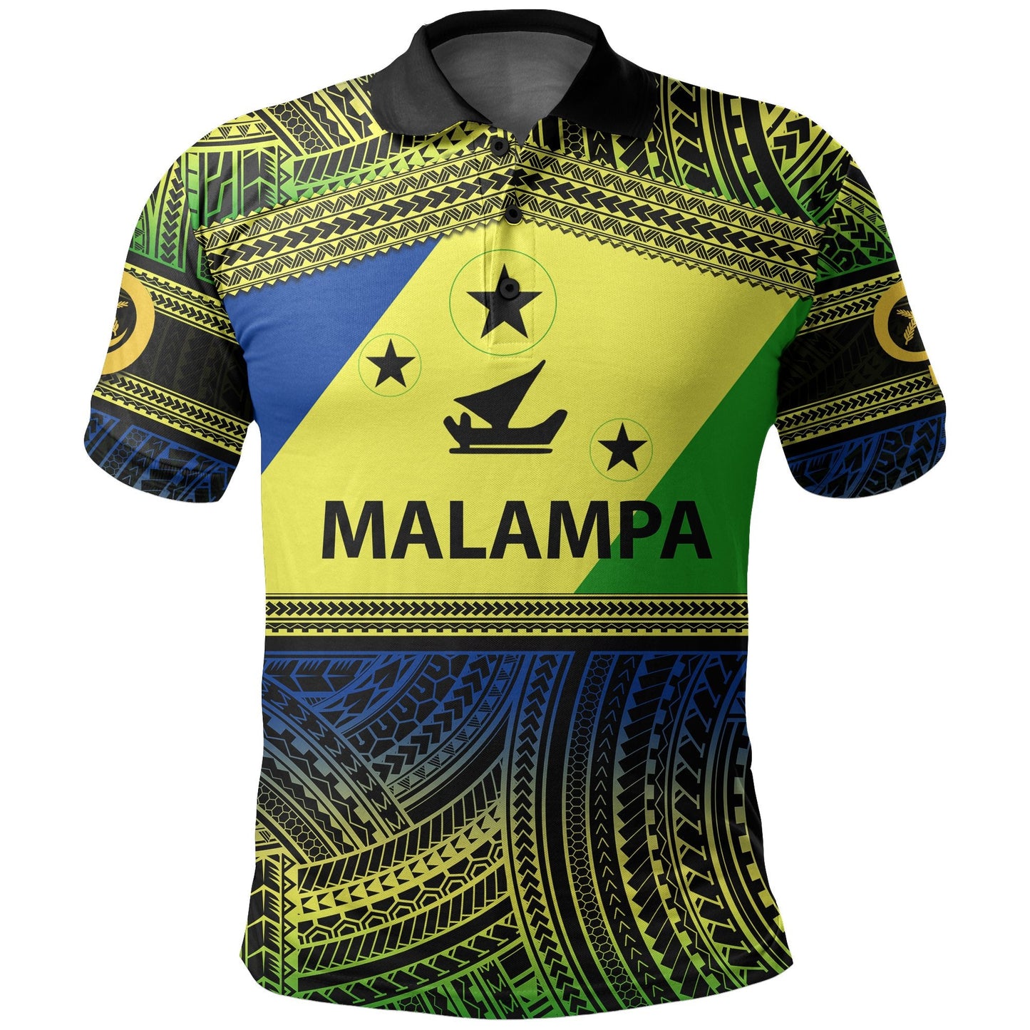 Malampa Day Polo Shirt Of Vanuatu Polynesian Patterns