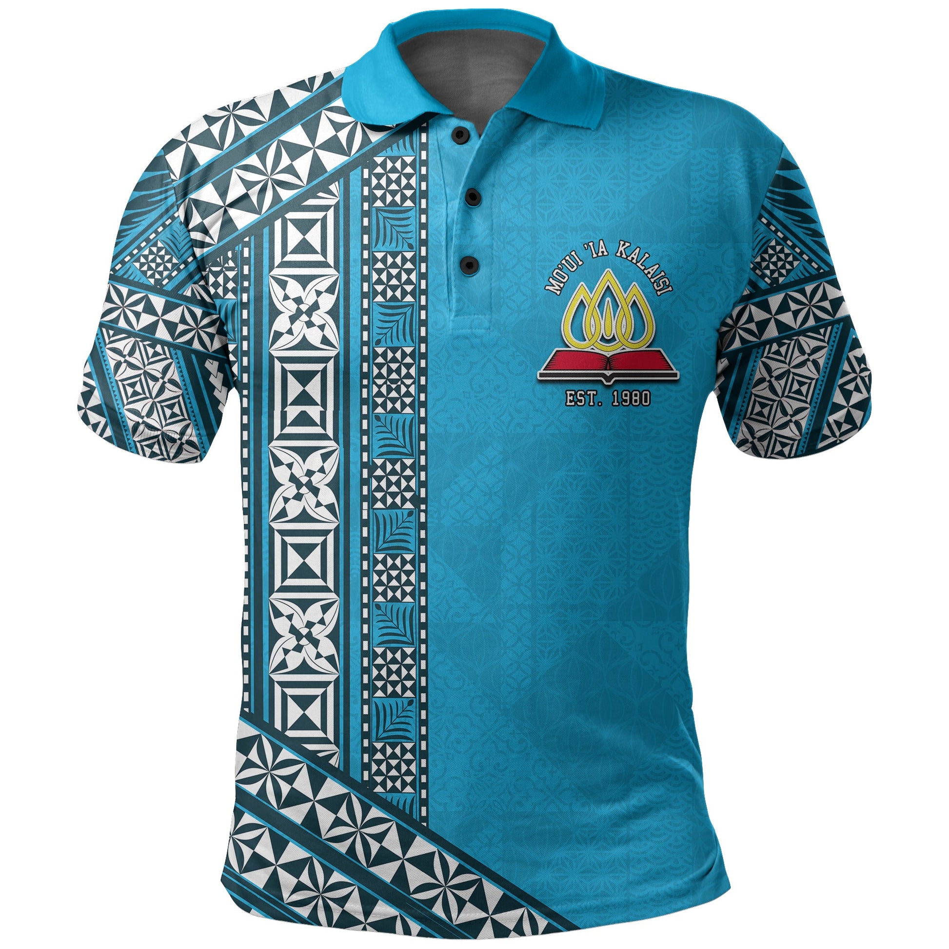 Lavengamalie College Polo Shirt Tonga Patterns Style