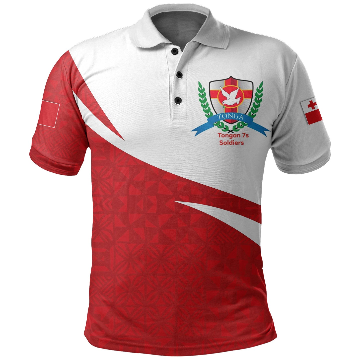 Tongan Soldiers Polo Shirt Tonga Patterns Style