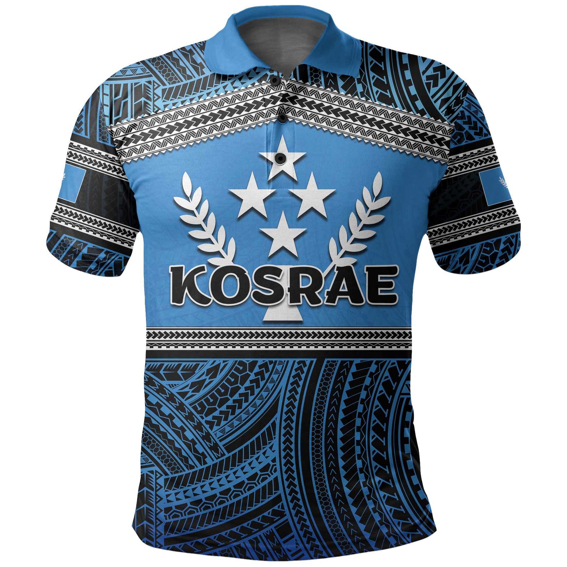 Kosrae Polo Shirt Polynesian Patterns