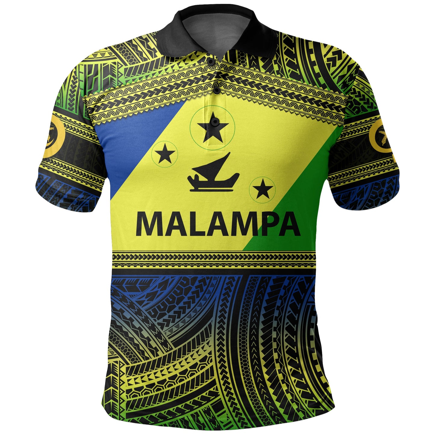 Malampa Province Polo Shirt Of Vanuatu Polynesian Patterns