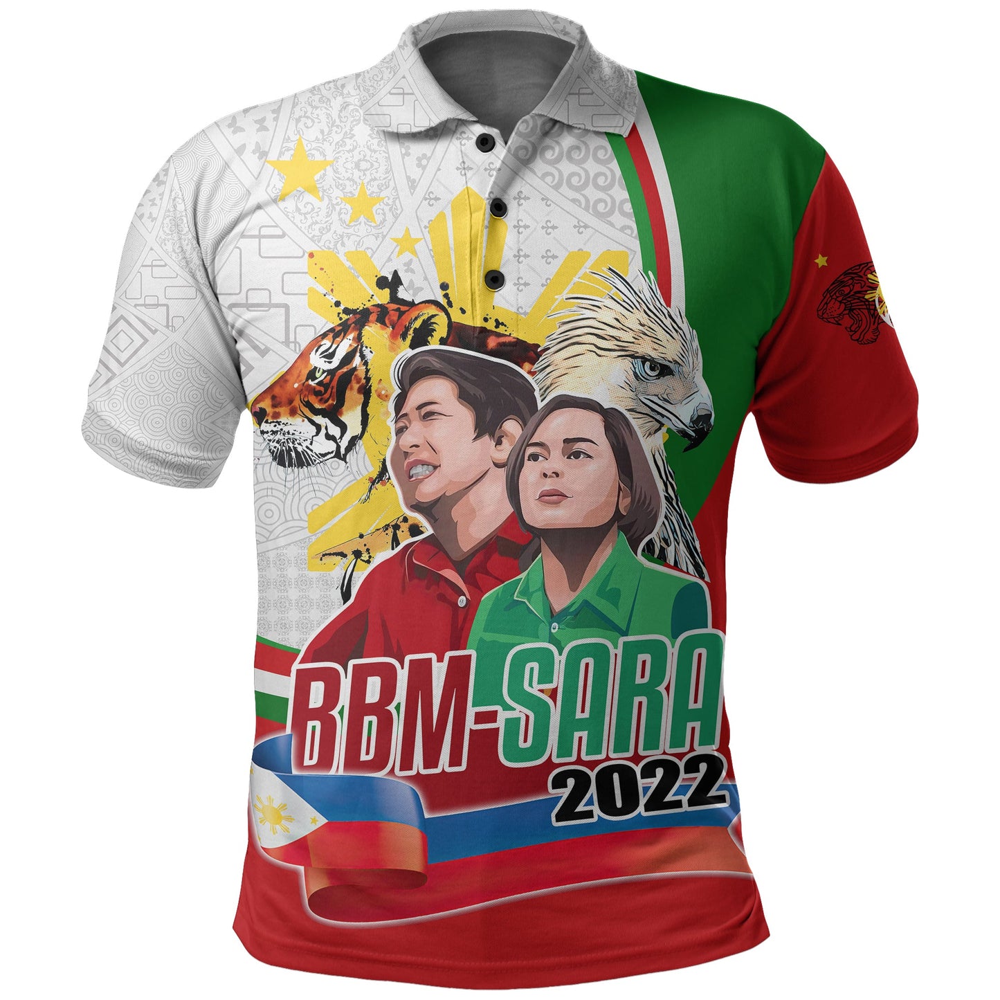 Philippines Polo Shirt BBM AND SARA Art Style