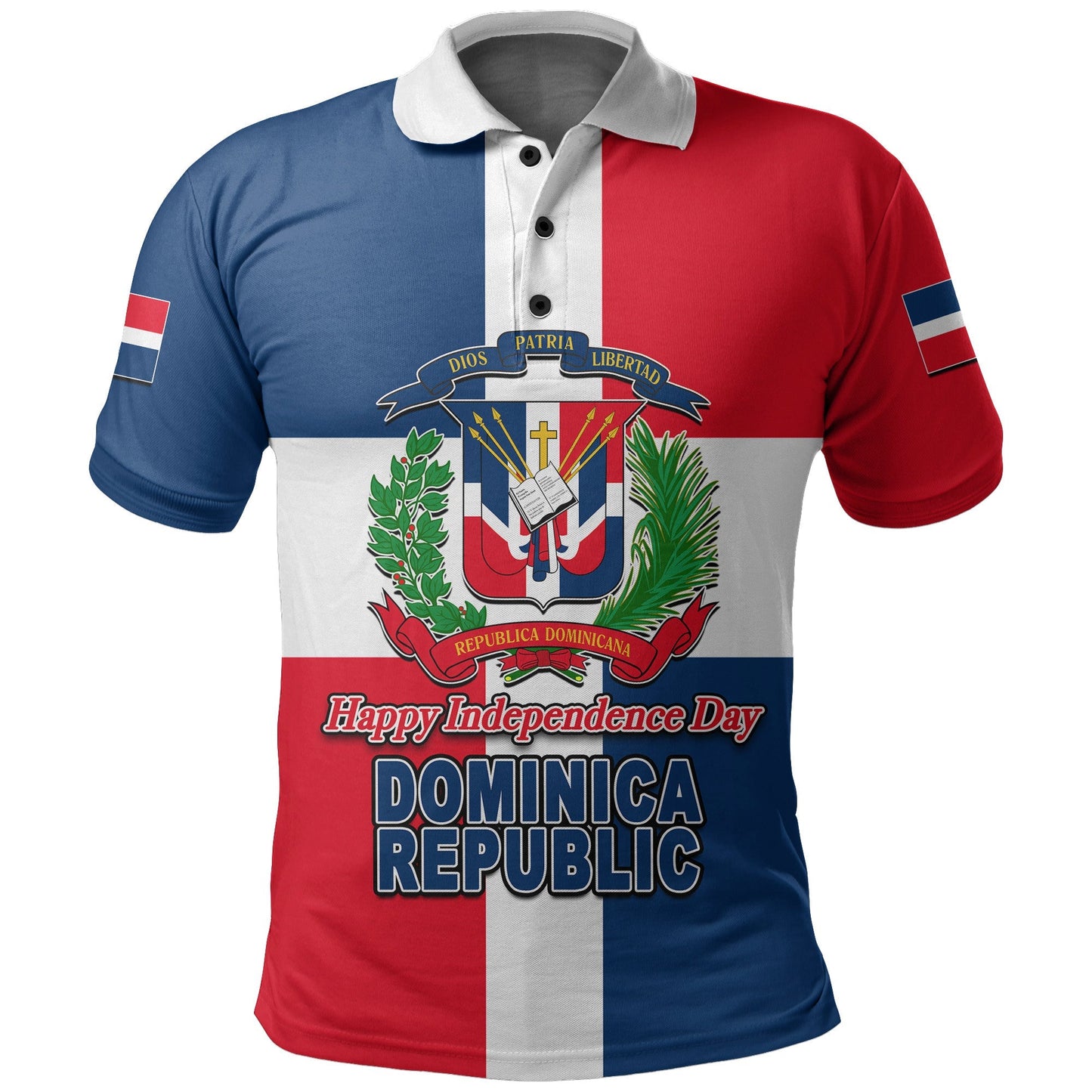 Dominican Republic Polo Shirt Independence Day