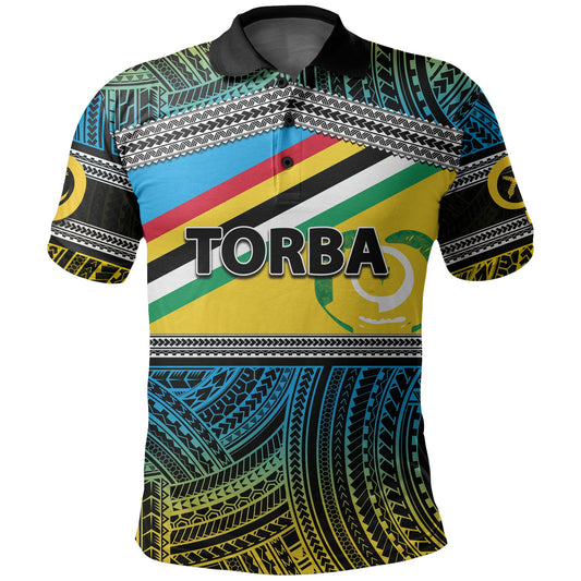 Torba Province Polo Shirt Of Vanuatu Polynesian Patterns