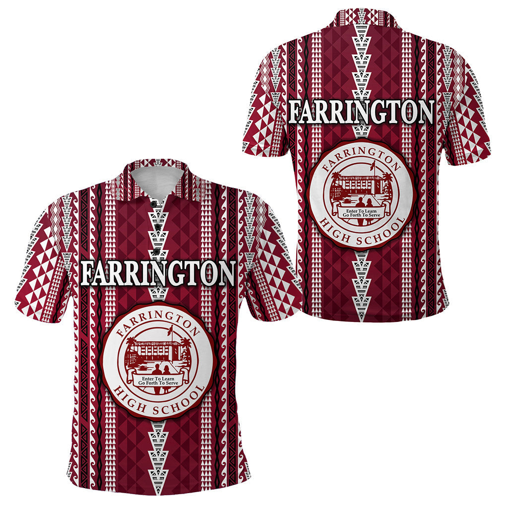 Hawaii Farrington High School Polo Shirt Simple Style
