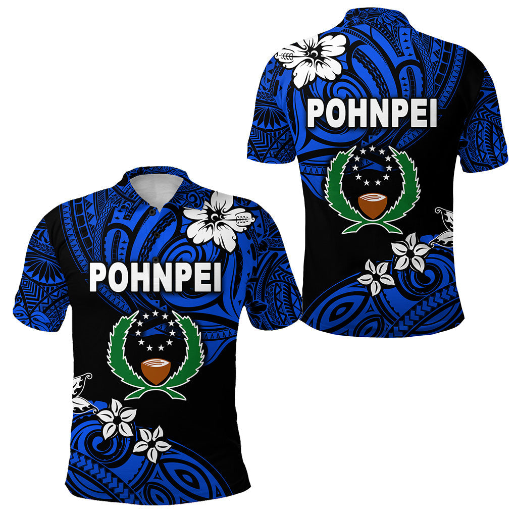 FSM Pohnpei Polo Shirt Unique Vibes - Blue