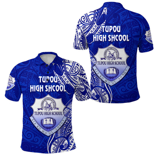 Tonga Tupou High School Polo Shirt Simple Vibes