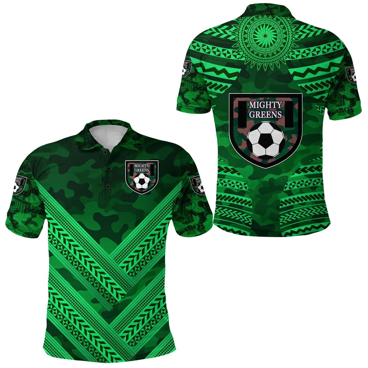 Mighty Greens Polo Shirt Military Football Team Creative Style