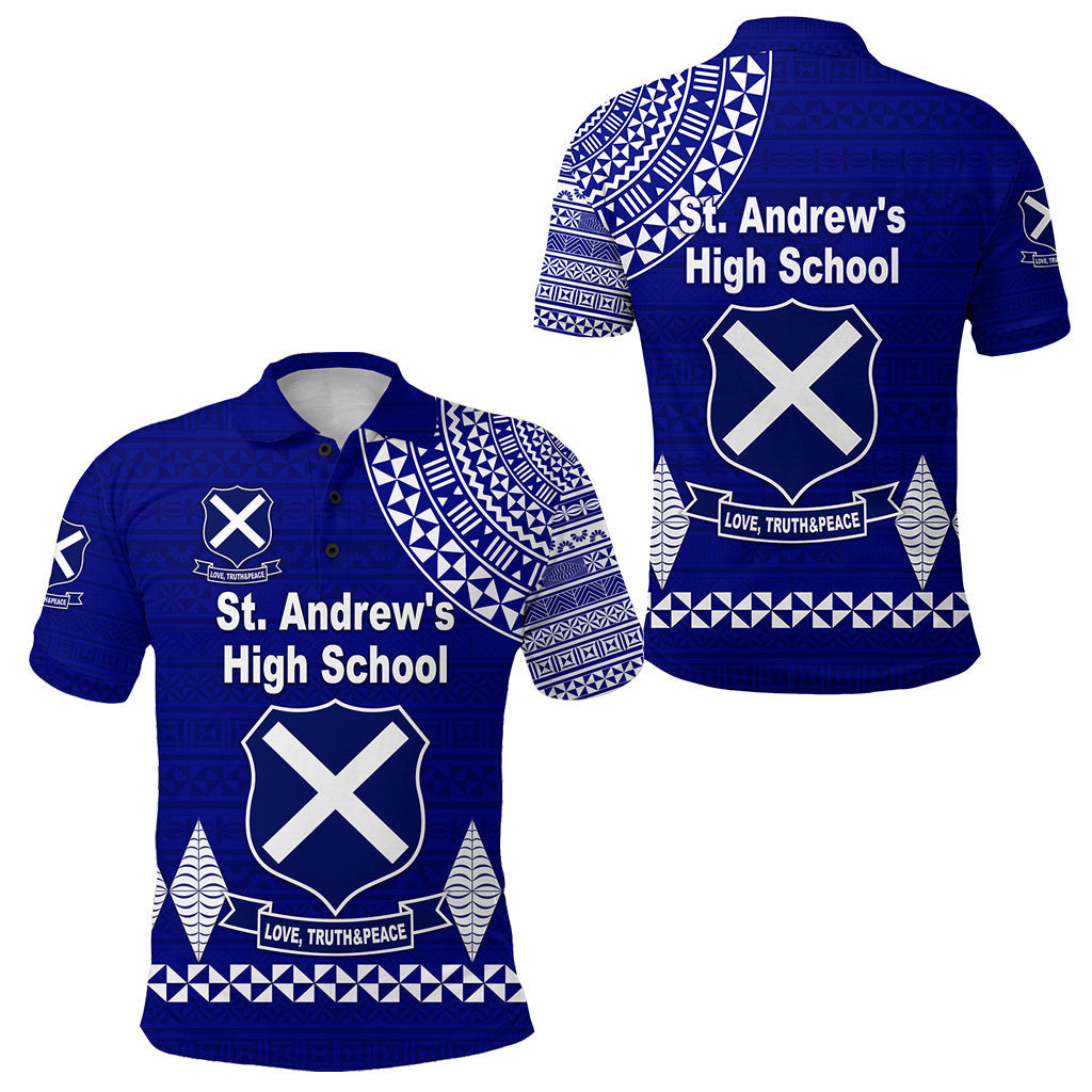 St. Andrew's High School Polo Shirt Simple Style