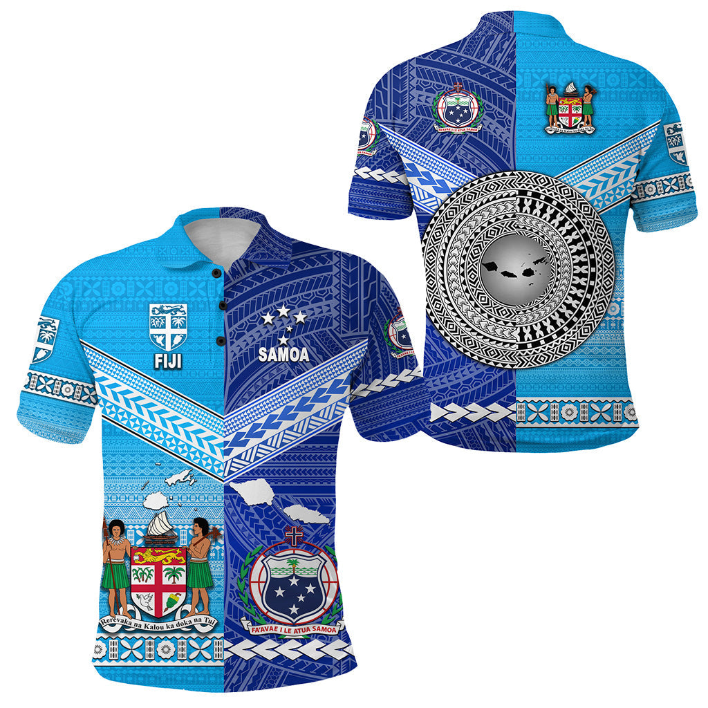 Fiji and Samoa Polo Shirt Together