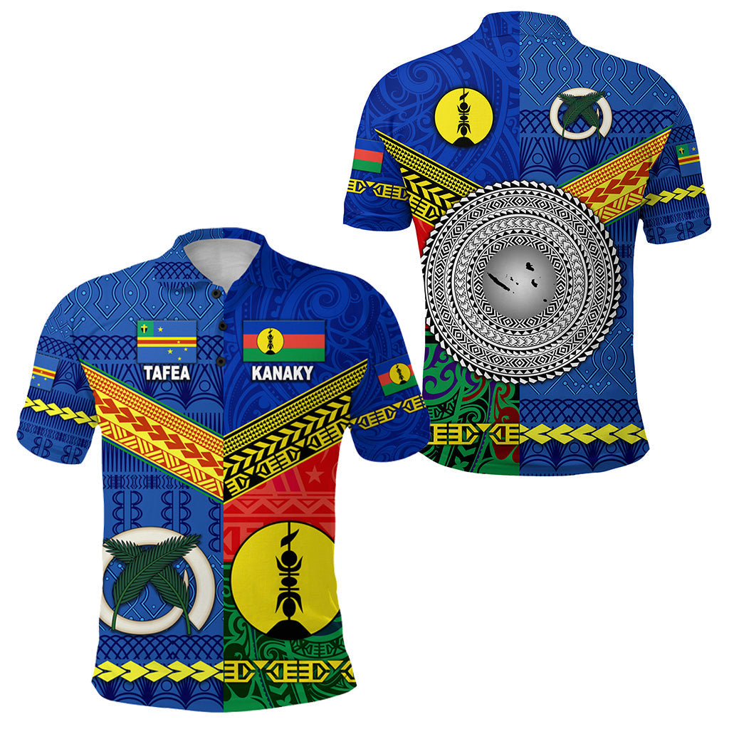 Vanuatu Tafea Province and Kanaky New Caledonia Polo Shirt Together
