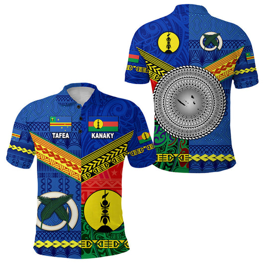 Vanuatu Tafea Province and Kanaky New Caledonia Polo Shirt Together
