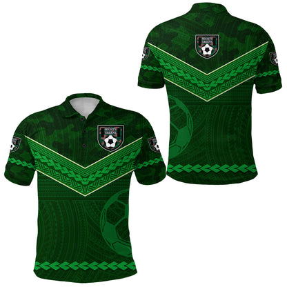 Mighty Greens Polo Shirt Military Football Team Simple Style