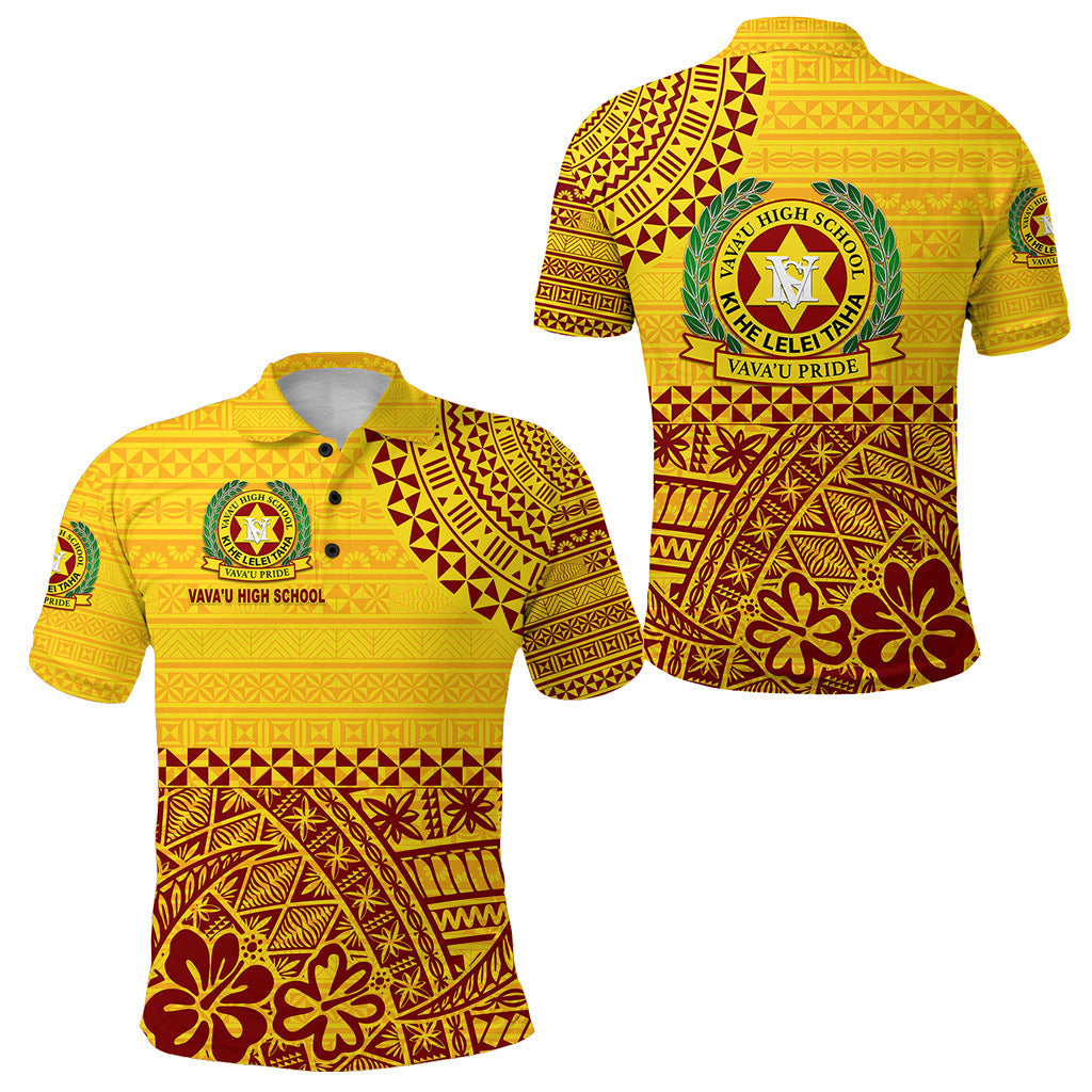 Tonga Vava'u High School Polo Shirt Kupesi Vibes - Yellow