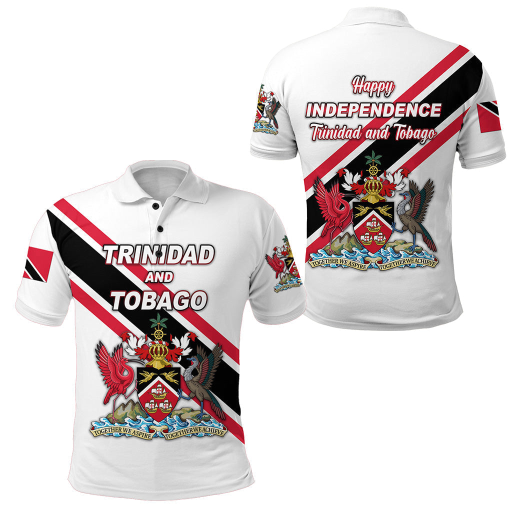 Happy Trinidad and Tobago Polo Shirt independence Day White LT8