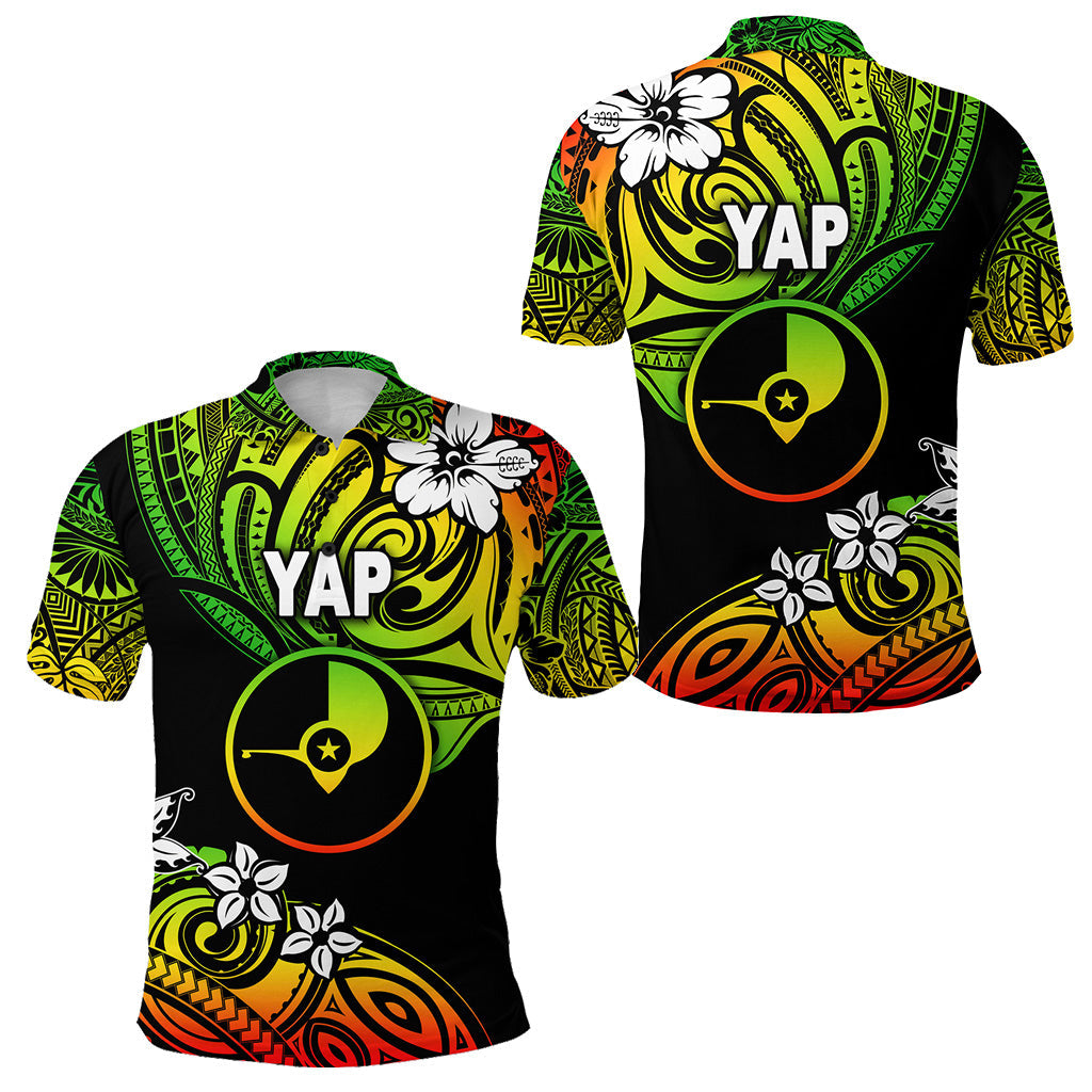 FSM Yap Polo Shirt Unique Vibes - Reggae
