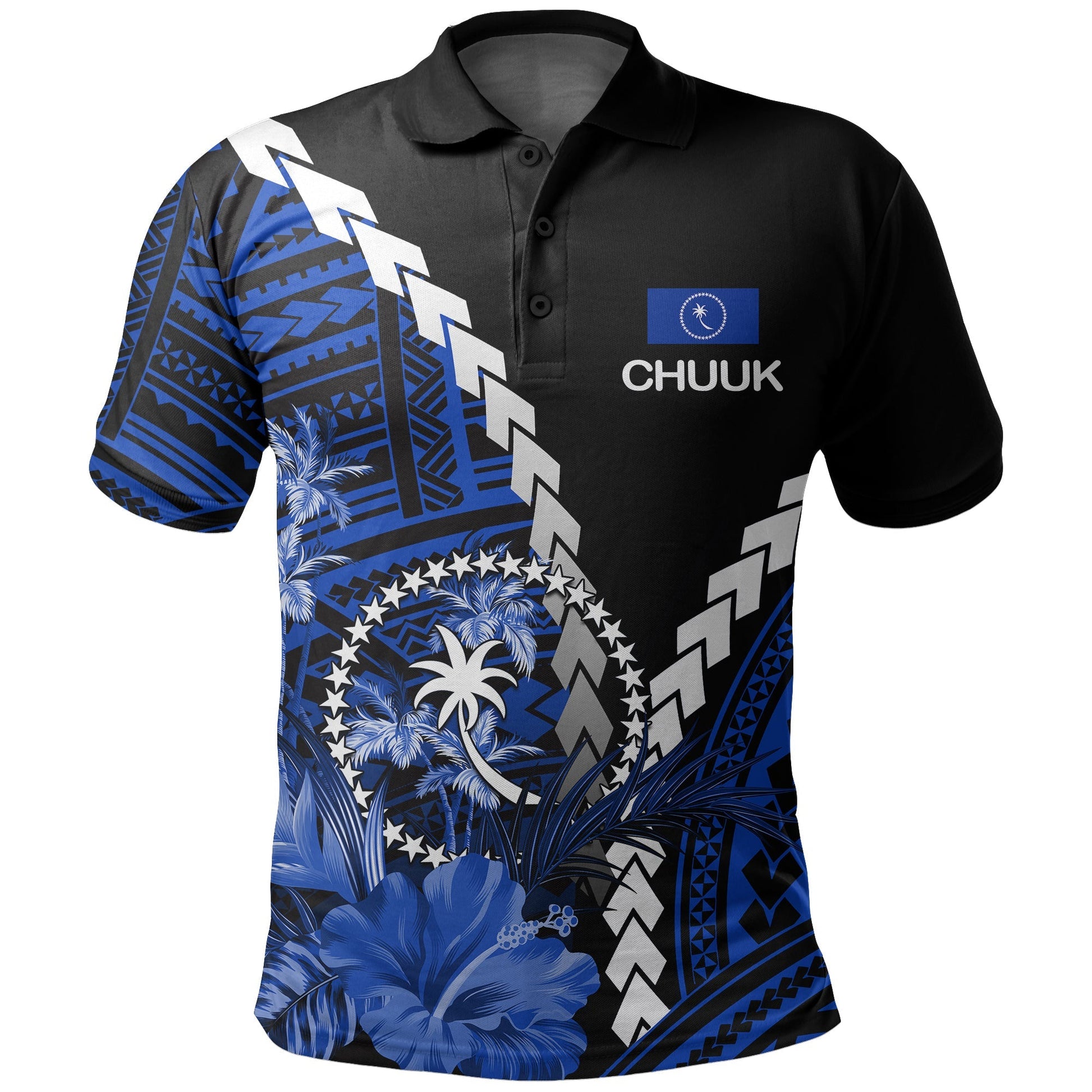 Chuuk Polo Shirt Polynesian Style