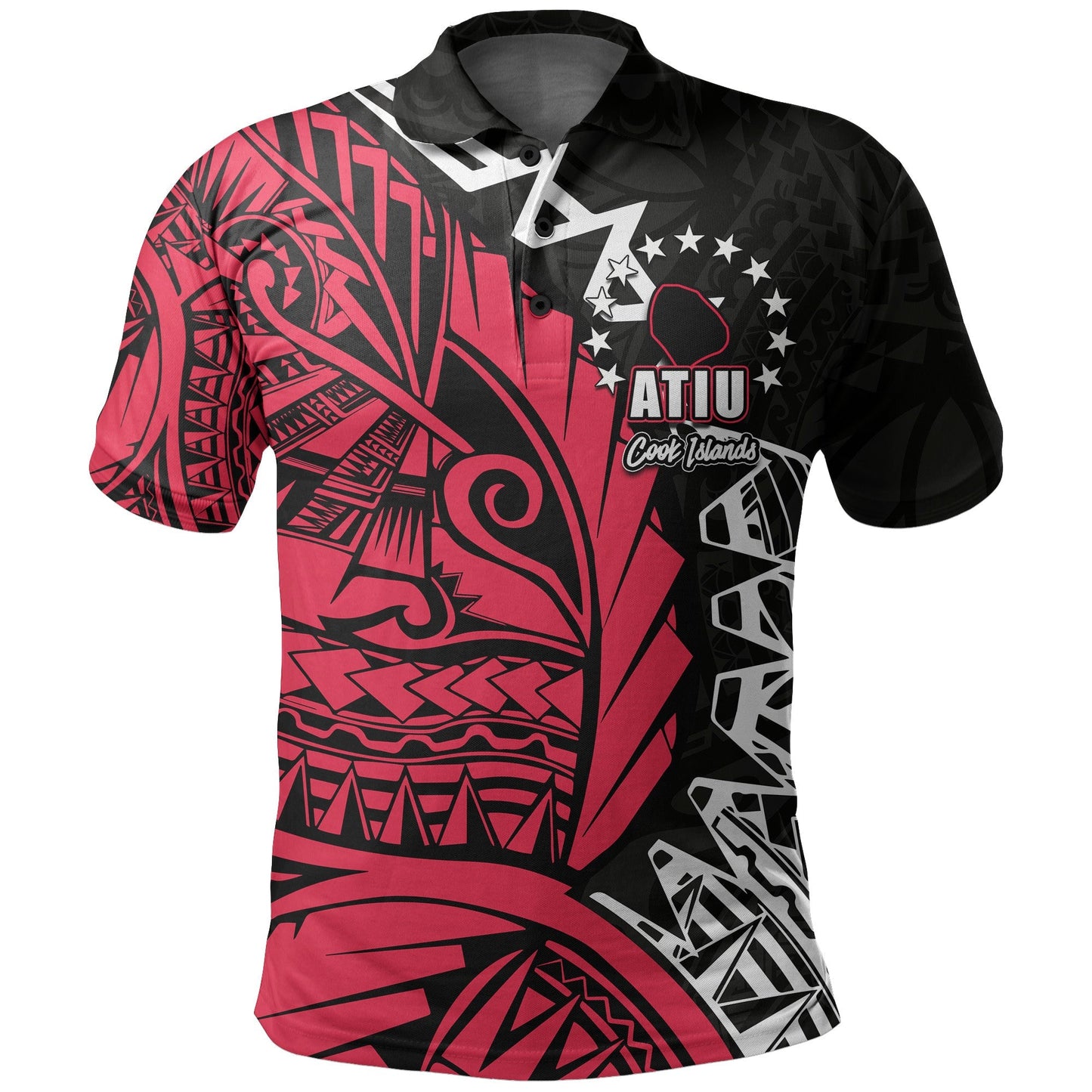 Cook Islands Polo Shirt Atiu Polynesian Style