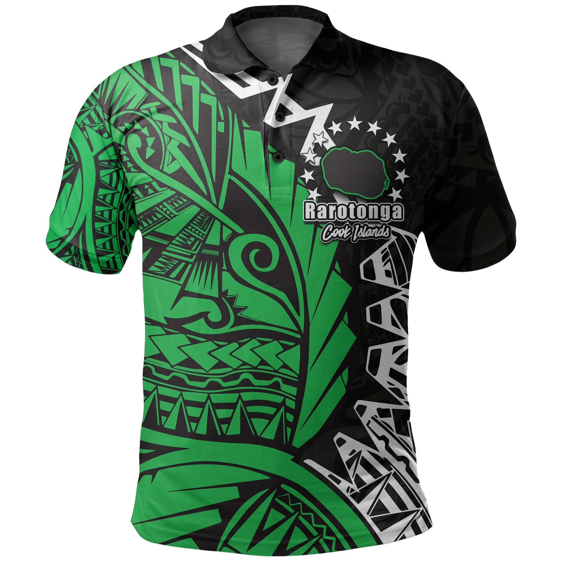 Cook Islands Polo Shirt Rarotonga Polynesian Style