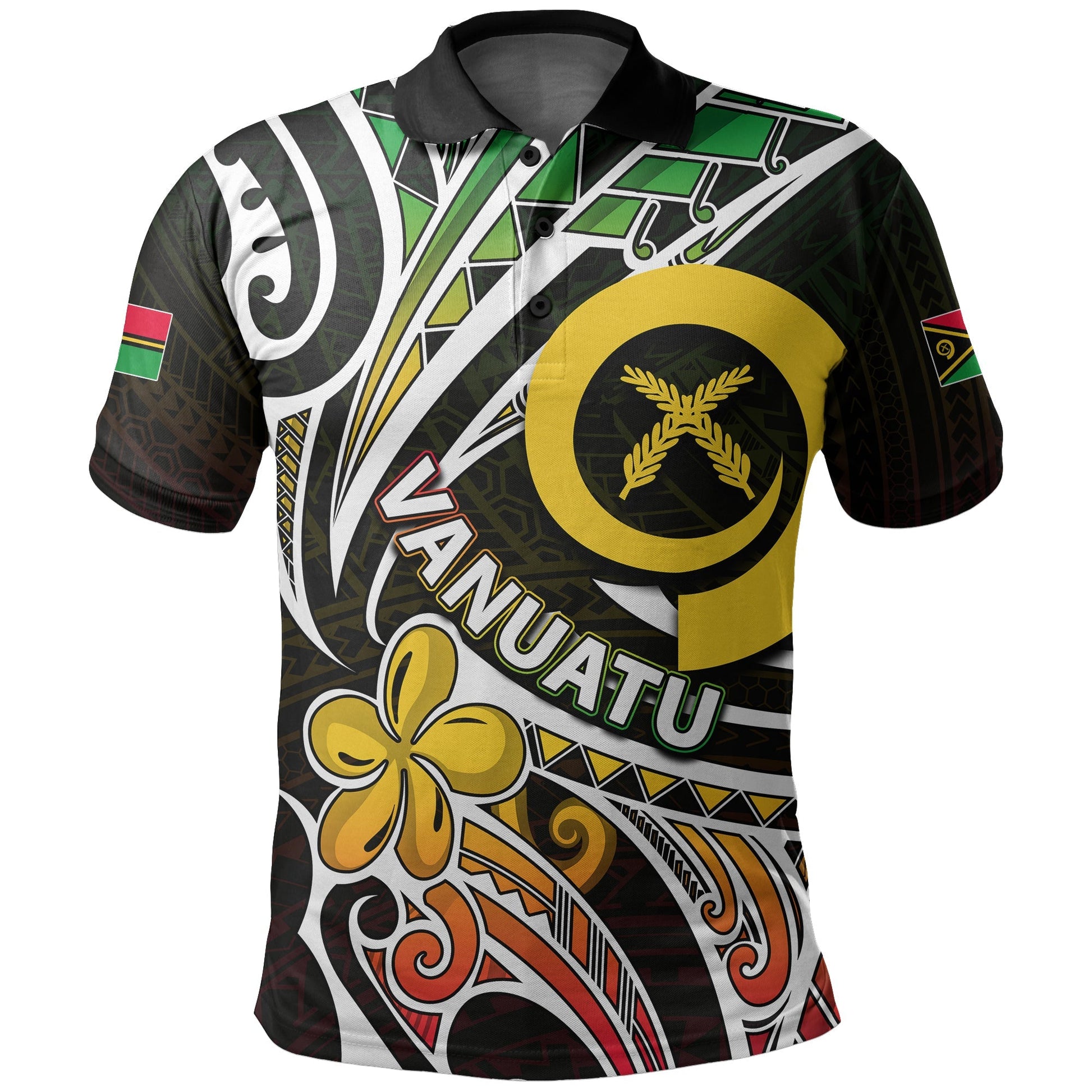 Vanuatu Polo Shirt Tribal Tattoo No.1