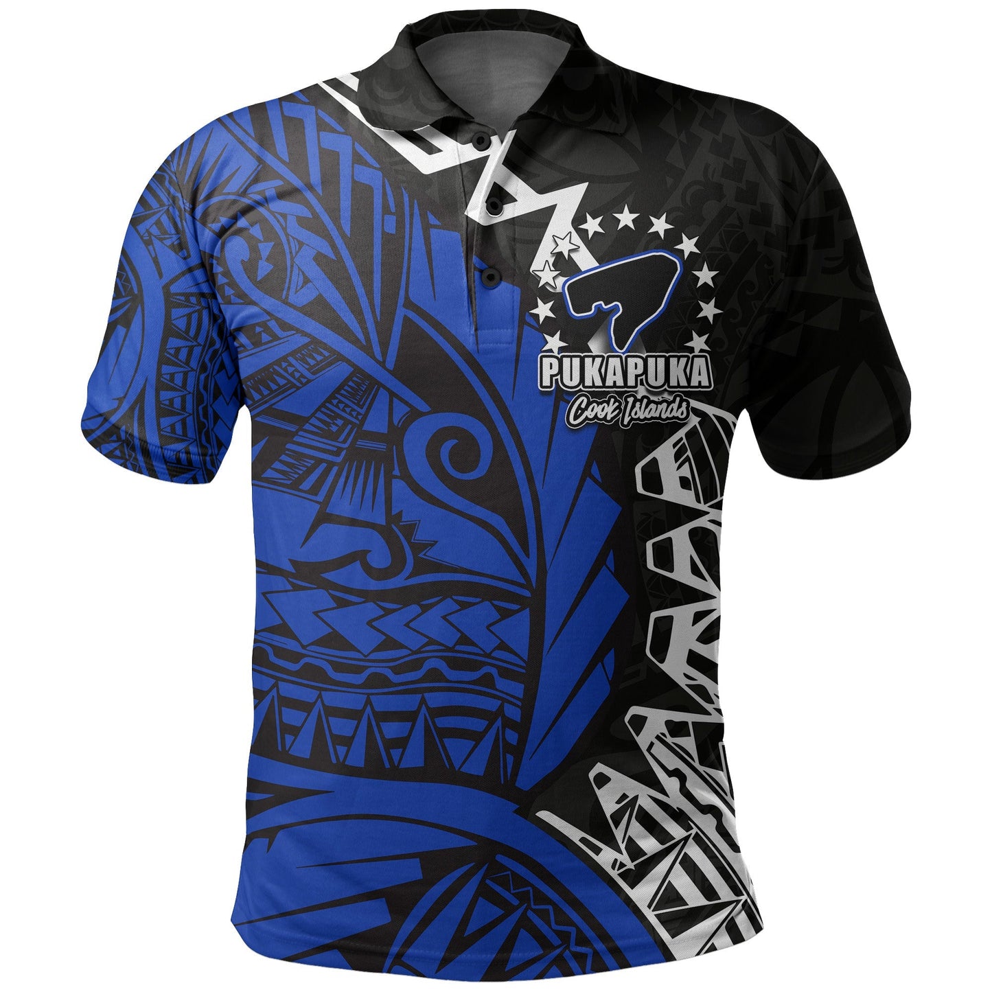 Cook Islands Polo Shirt Pukapuka Polynesian Style