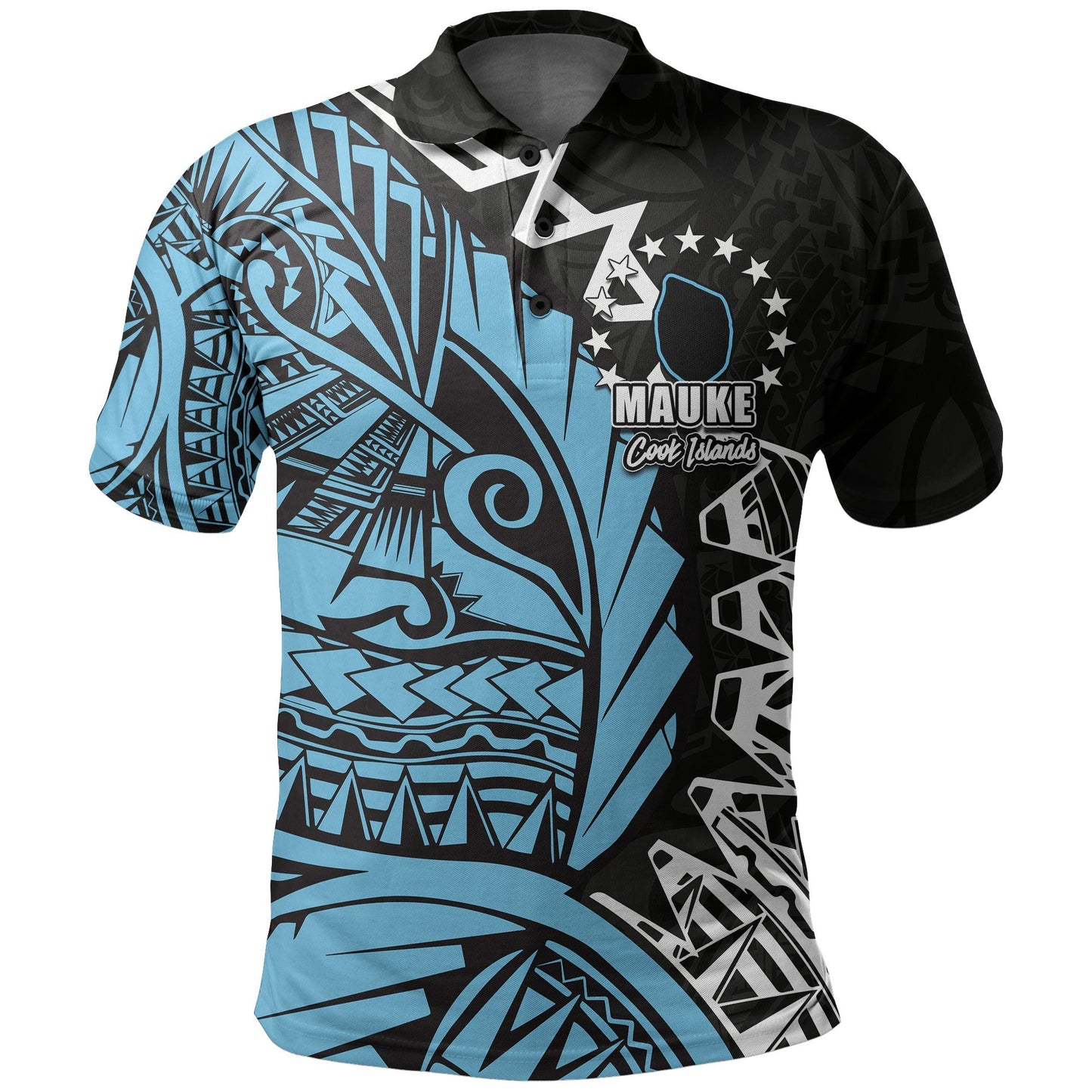 Cook Islands Polo Shirt Mauke Polynesian Style
