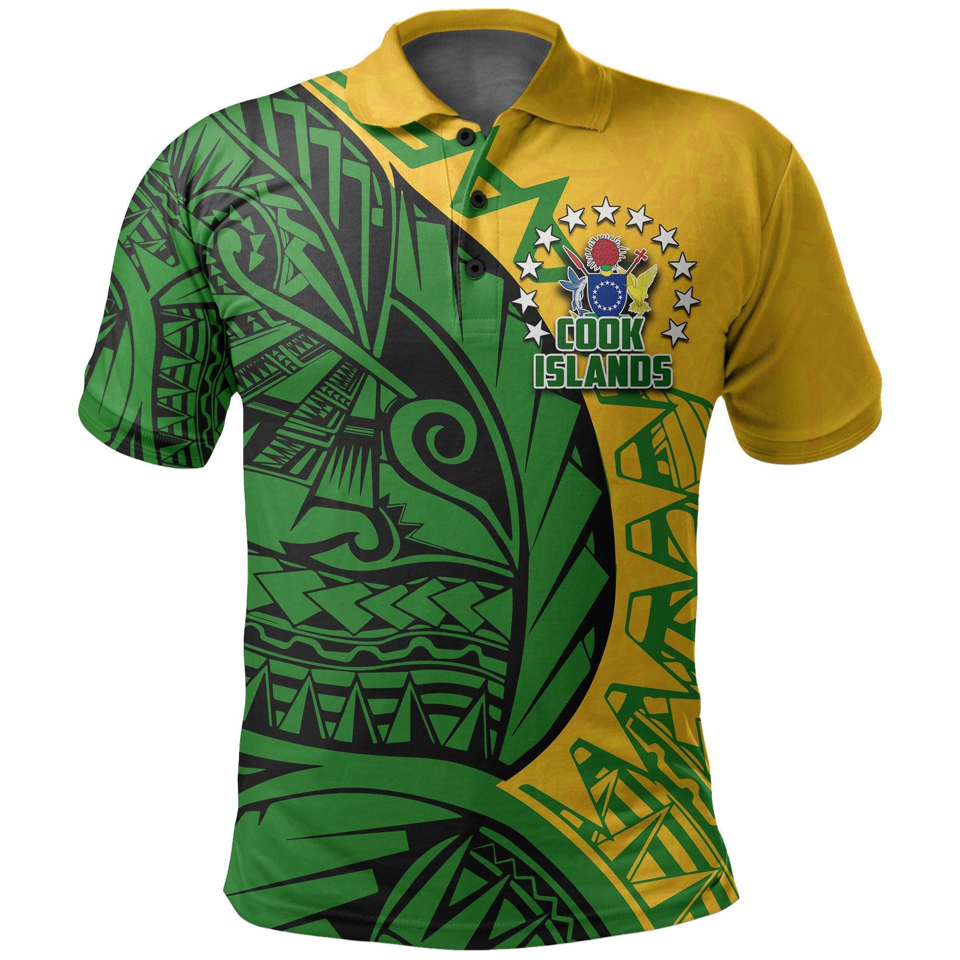 Cook Islands Polo Shirt Polynesian Style