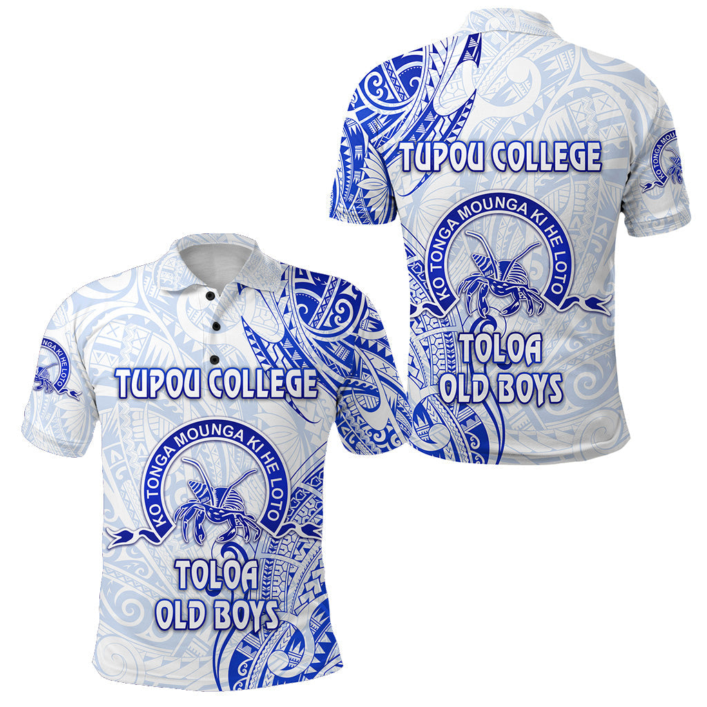 Tonga Tupou College Polo Shirt Toloa Old Boys Simple Vibes - White