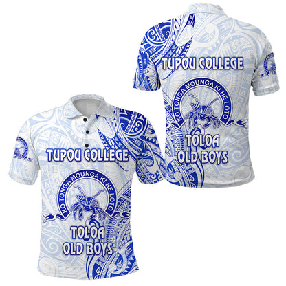 Tonga Tupou College Polo Shirt Toloa Old Boys Simple Vibes - White